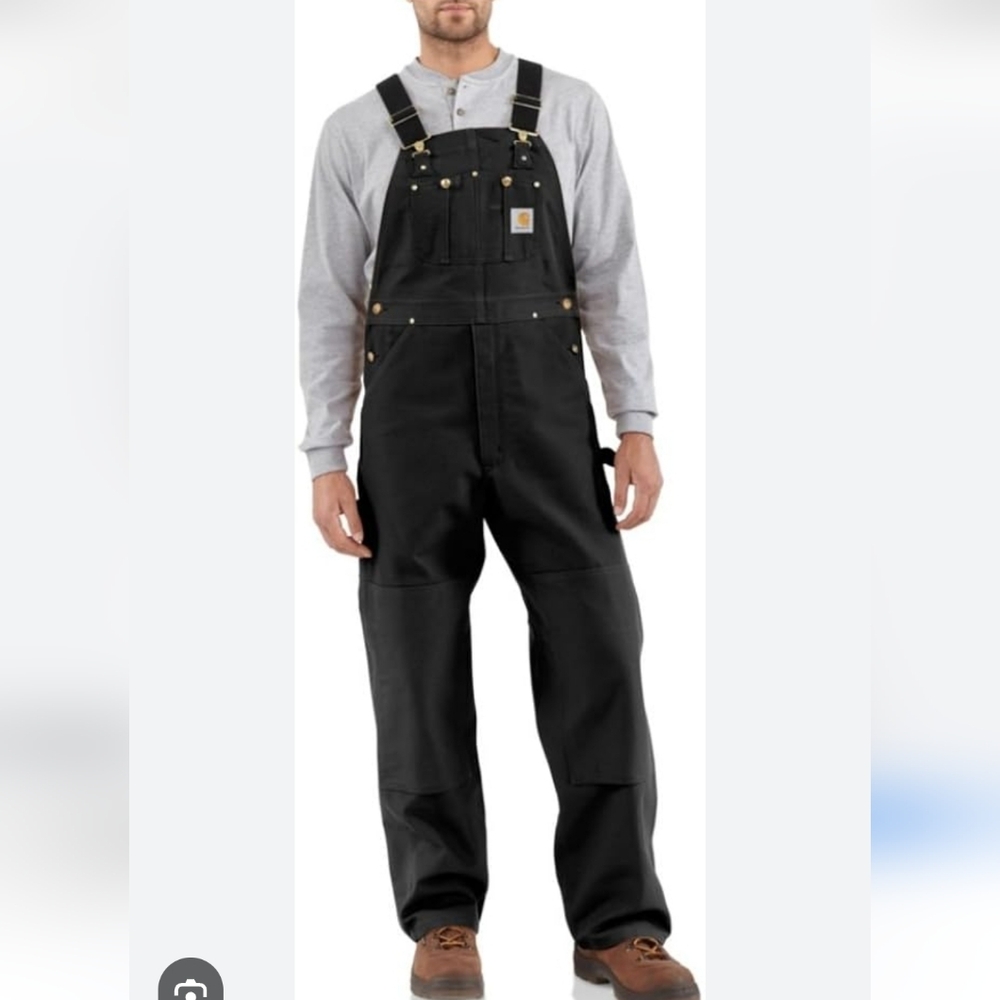 Carhartt Duck Bib Black Overalls